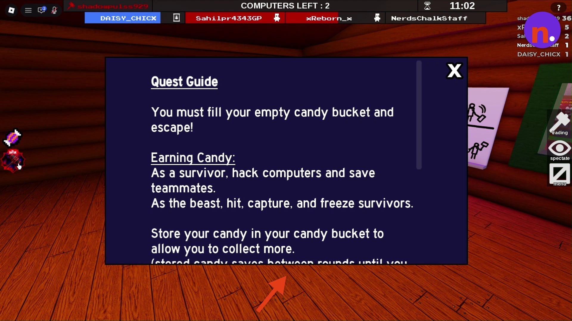 Quest Guide explains how Survivors and the Beast earn candy