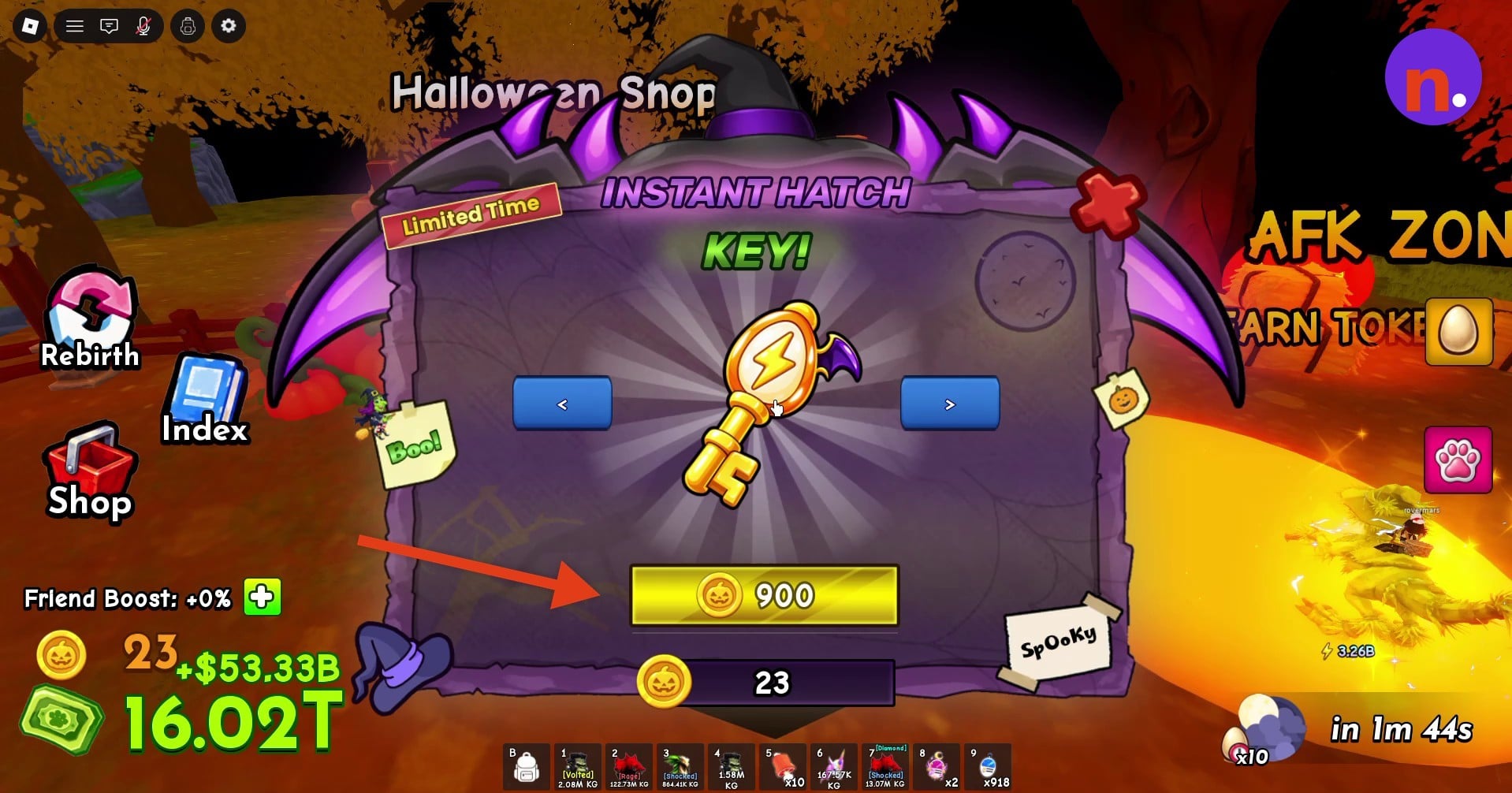 Instant Hatch Key shop offer