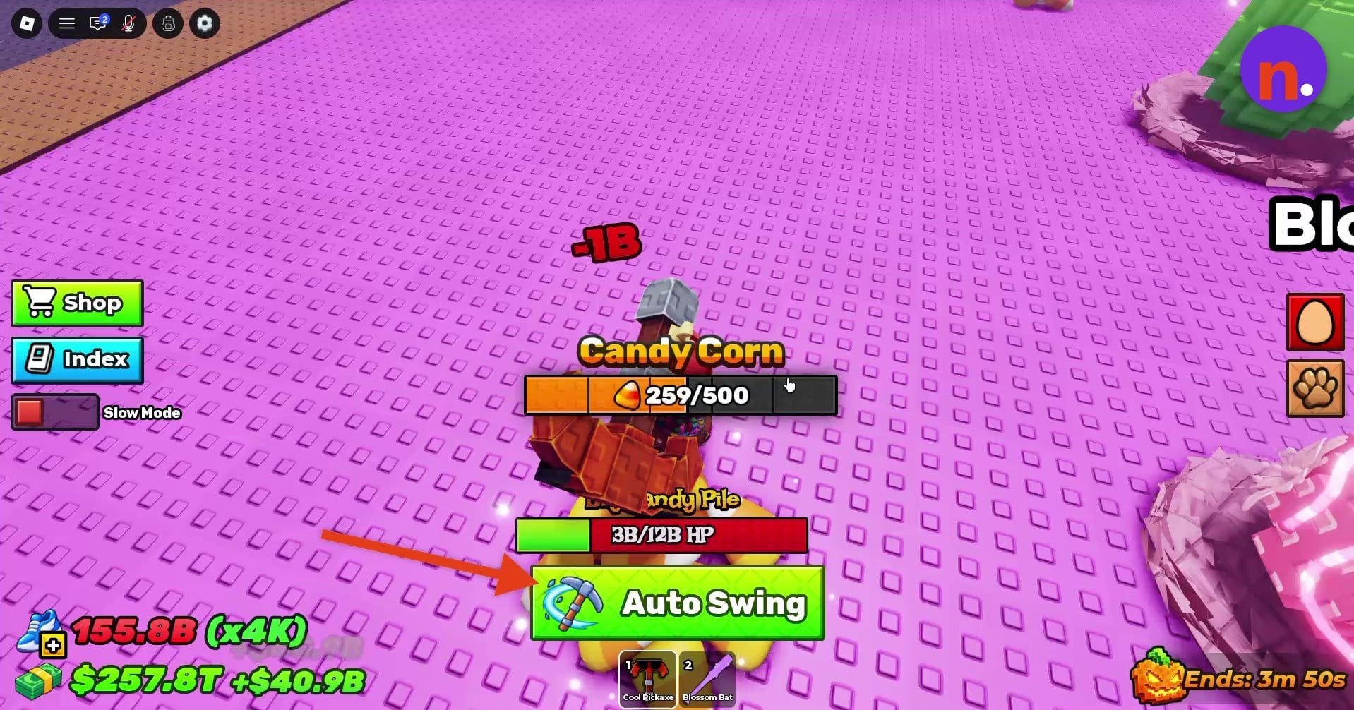A Big Candy Pile in Blossom Zone