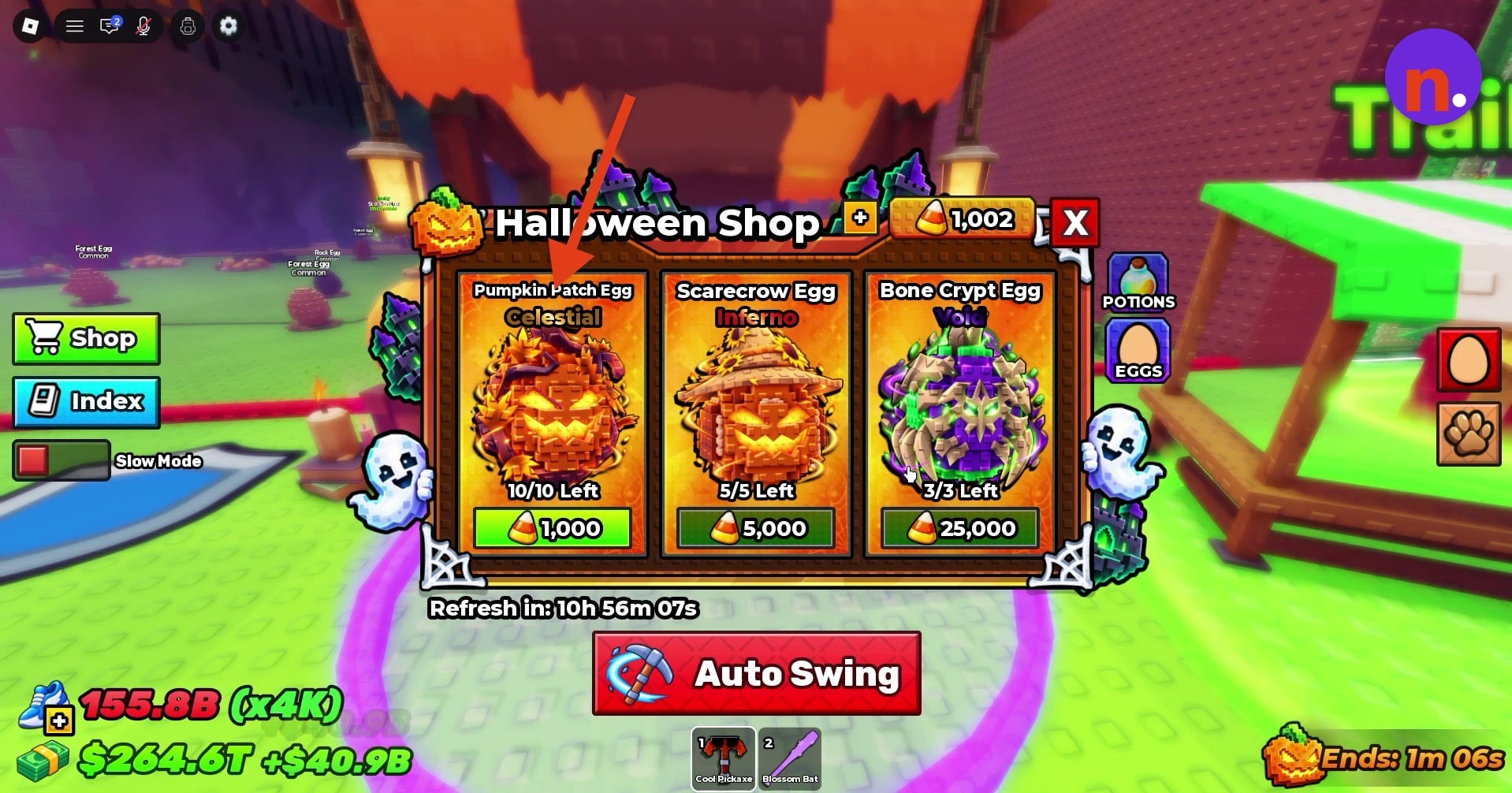 The Halloween Shop egg selection
