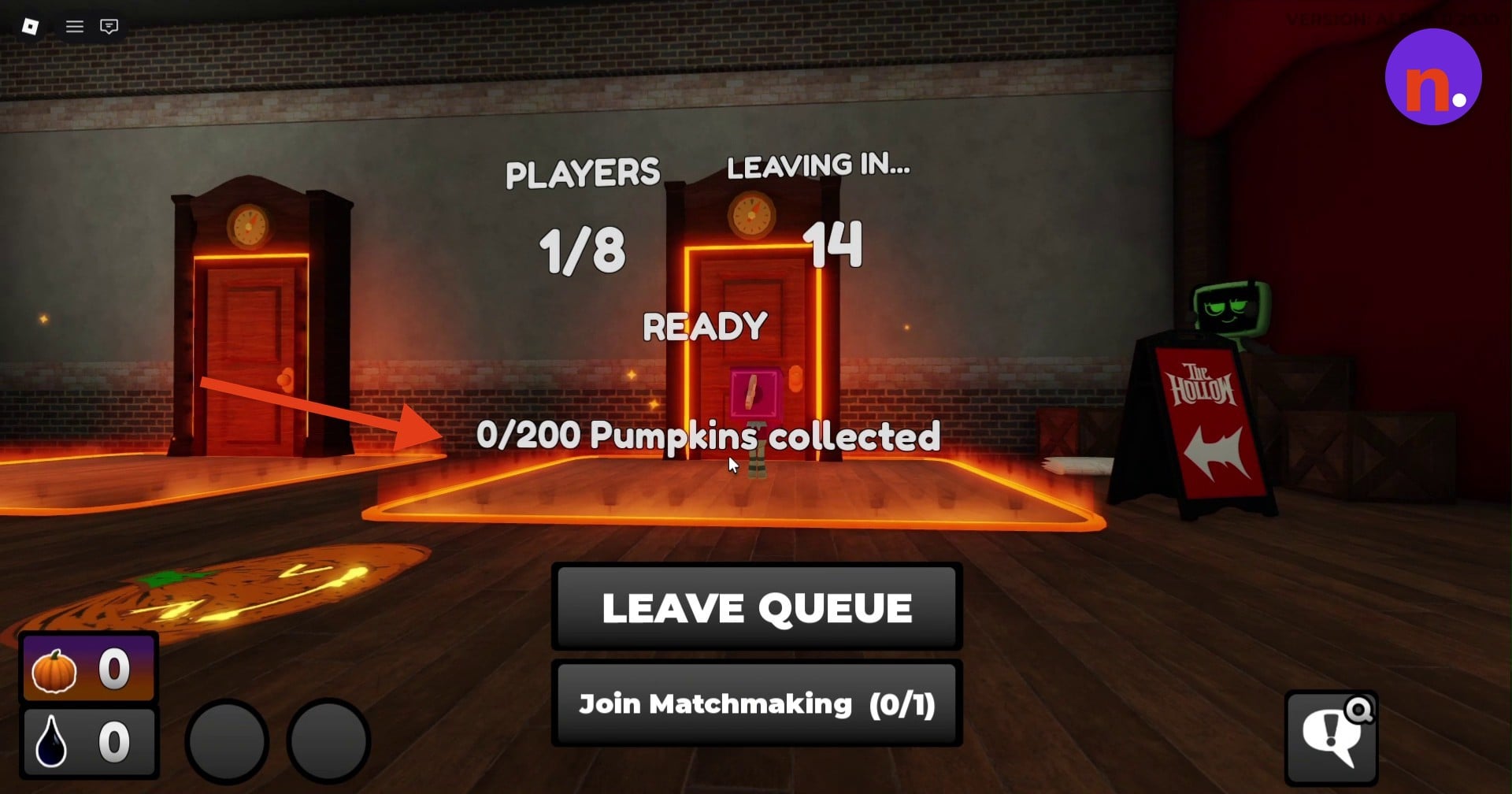 Join The Hollow event queue
