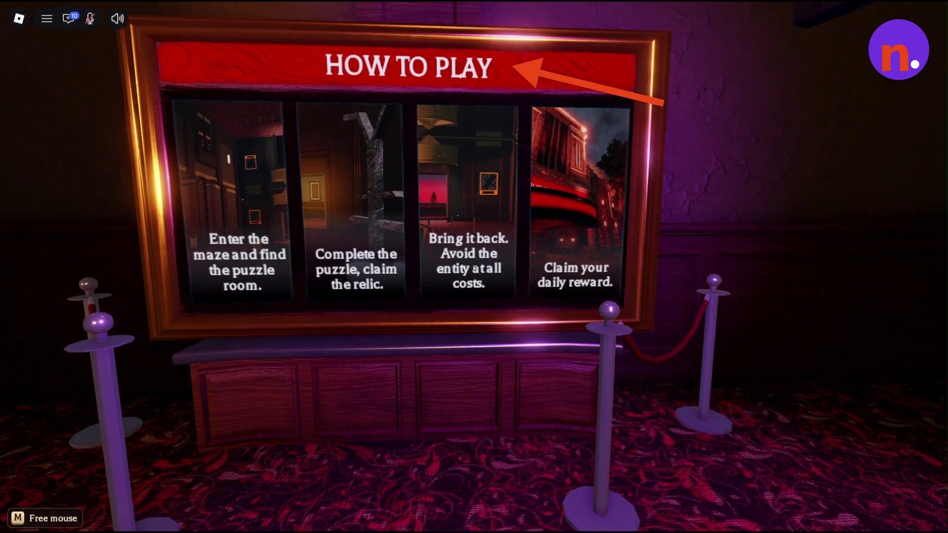 Read the HOW TO PLAY board for the relic objective