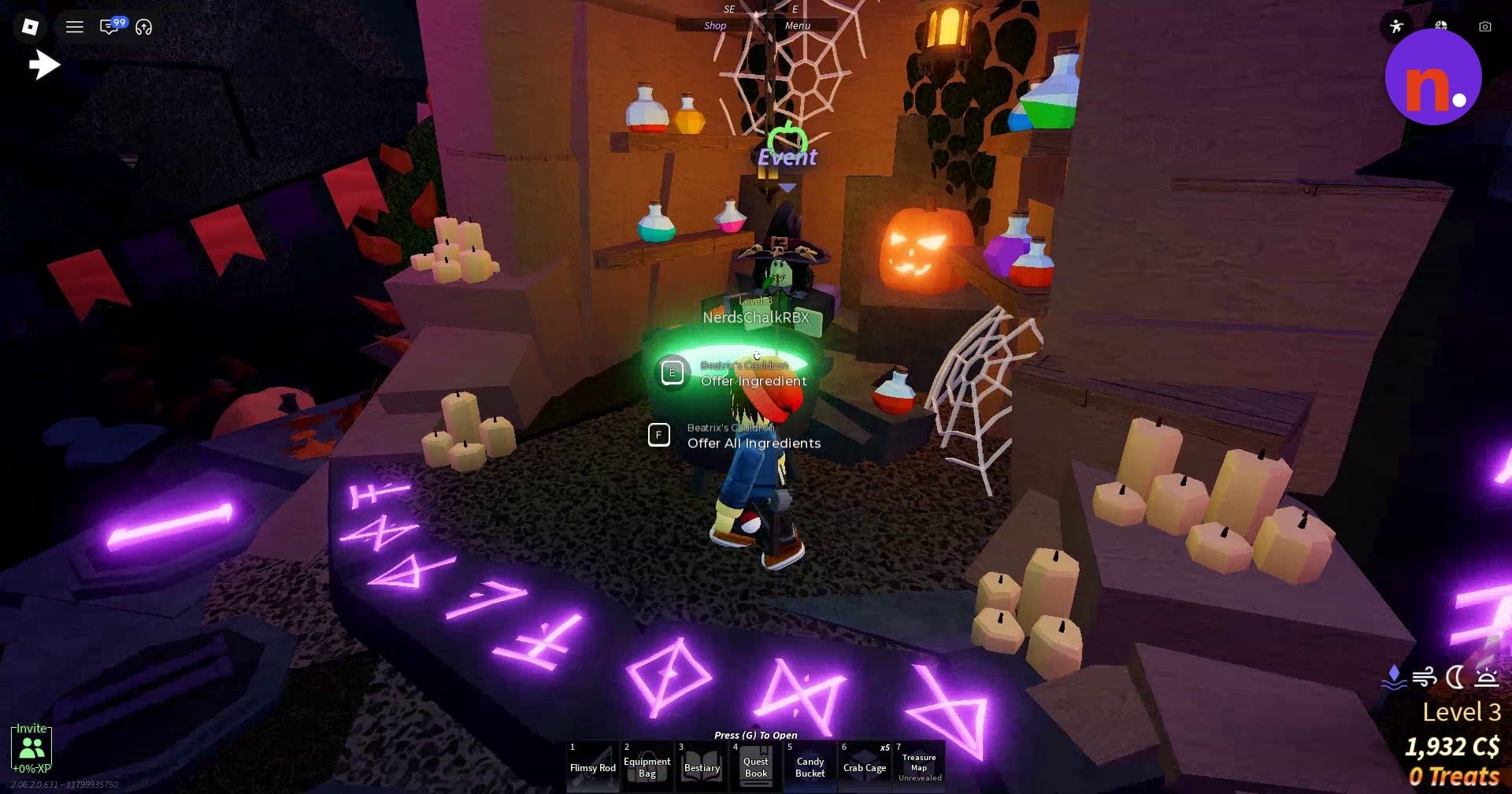 Beatrix and her cauldron