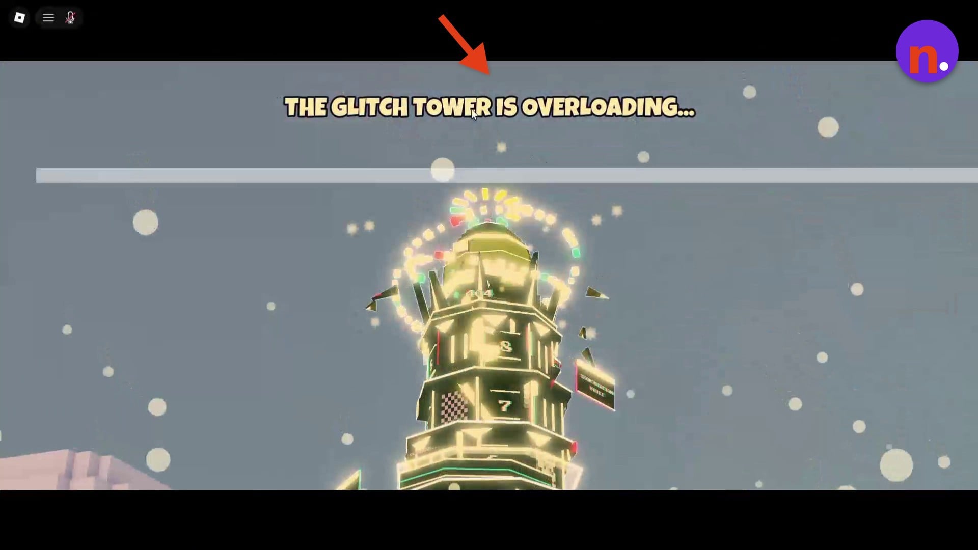 Glitch Tower overload alert
