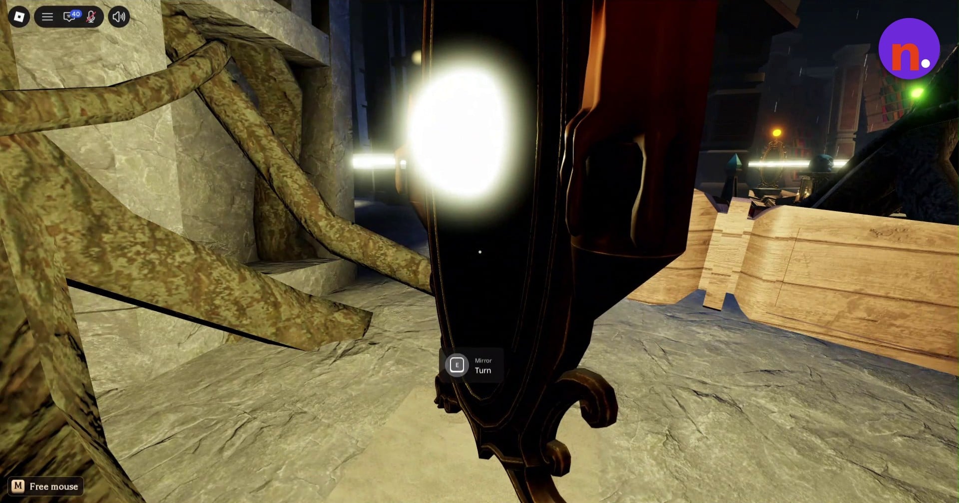 Send the beam back into the library