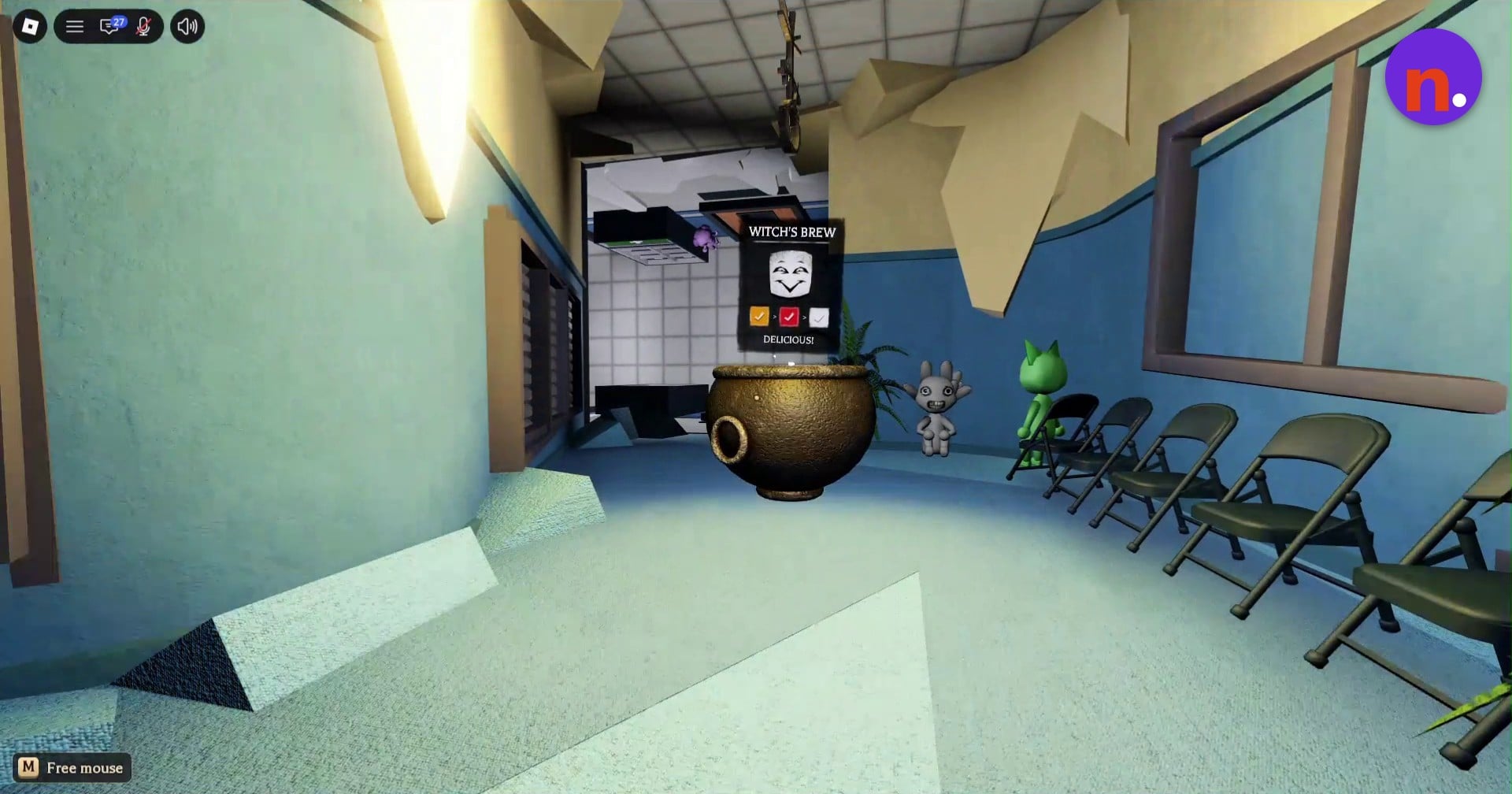 Complete the Witch’s Brew by depositing the white bone