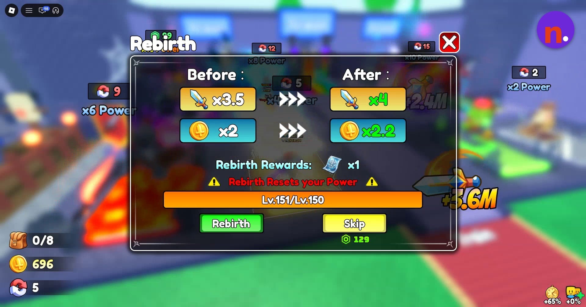 The sixth-rebirth stage that unlocks Enhance