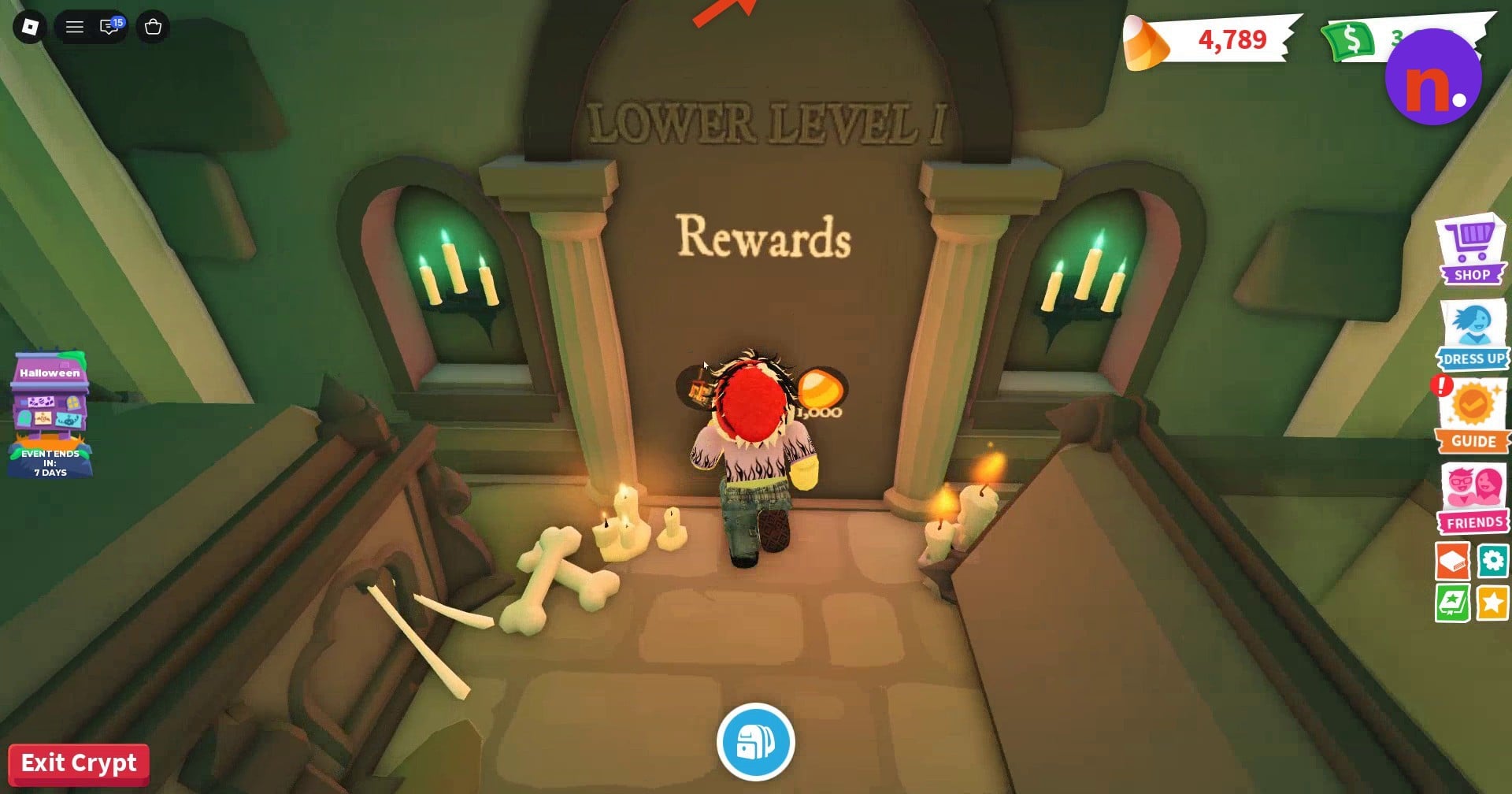 The Lower Level I Rewards doorway