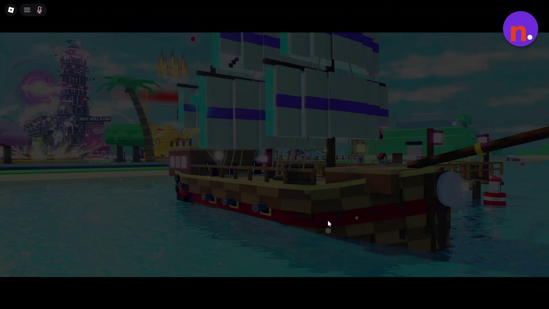 The expedition ship setting sail