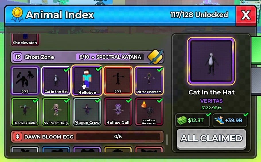 Cat in the Hat card values