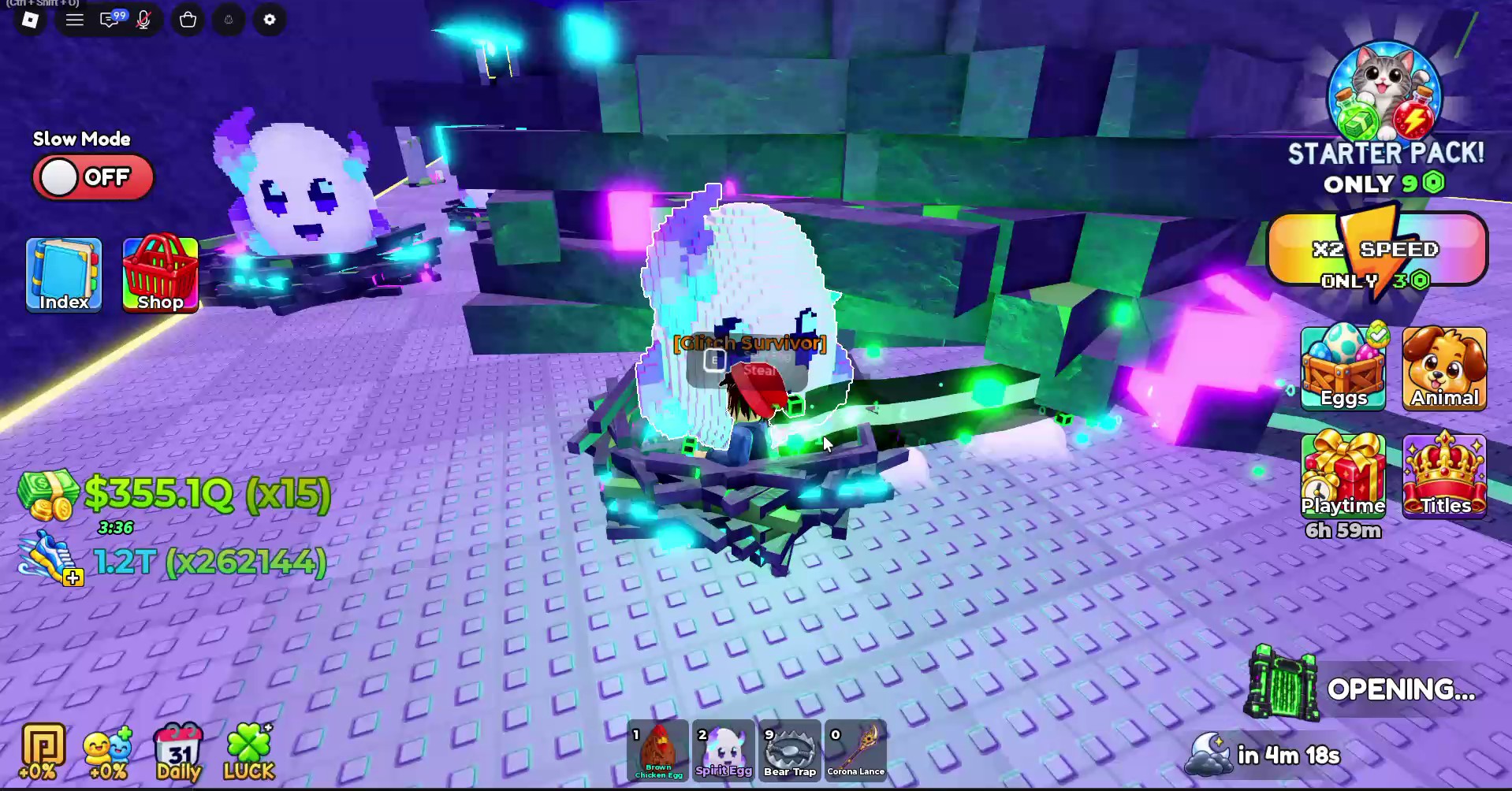 A Ghost Zone egg on its nest