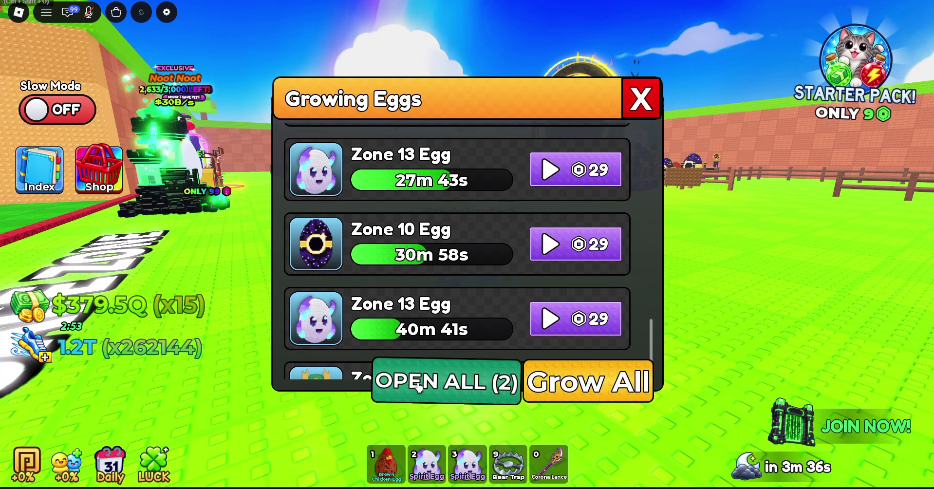 The Zone 13 Egg in Growing Eggs
