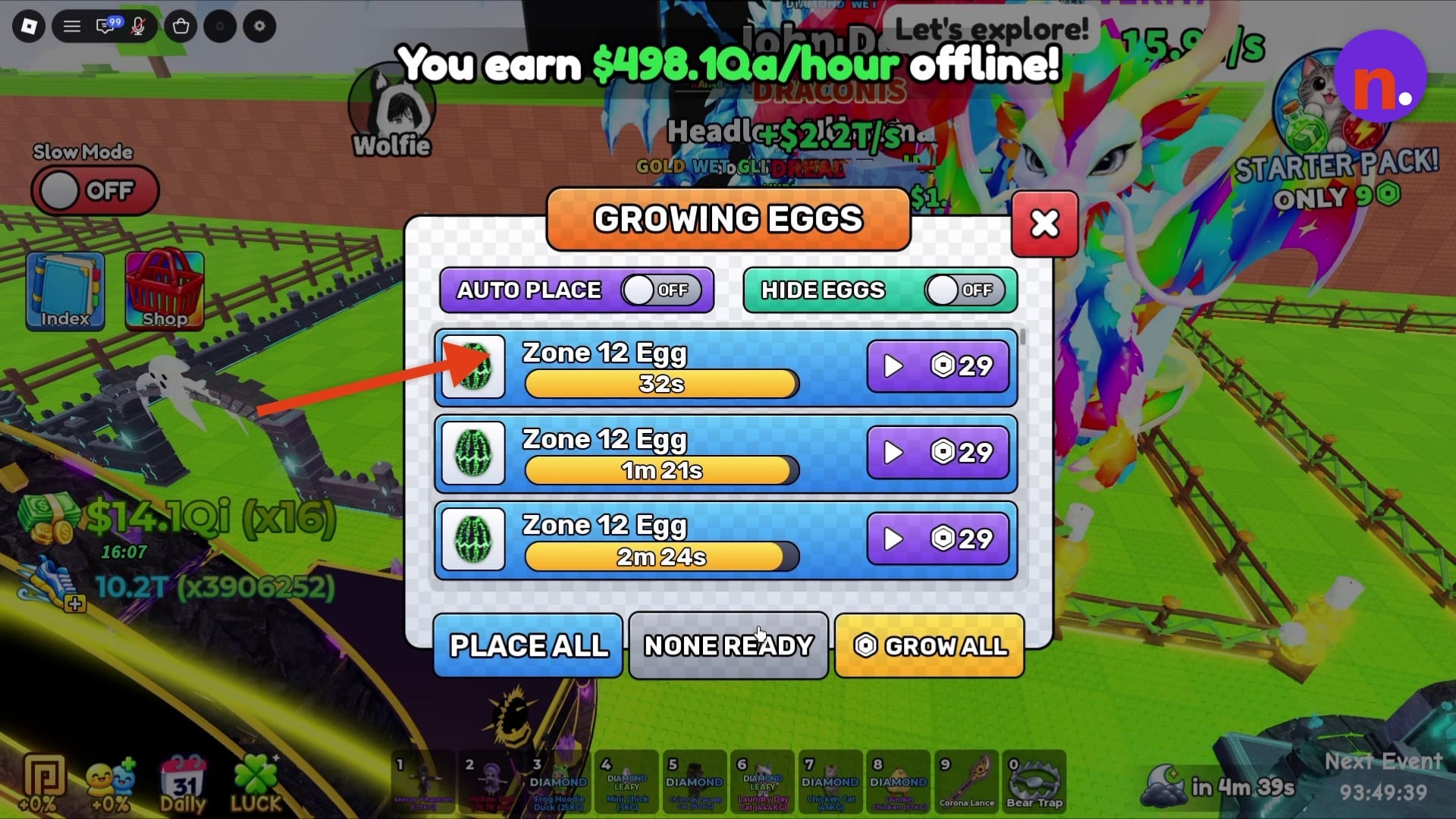 Growing Eggs countdowns