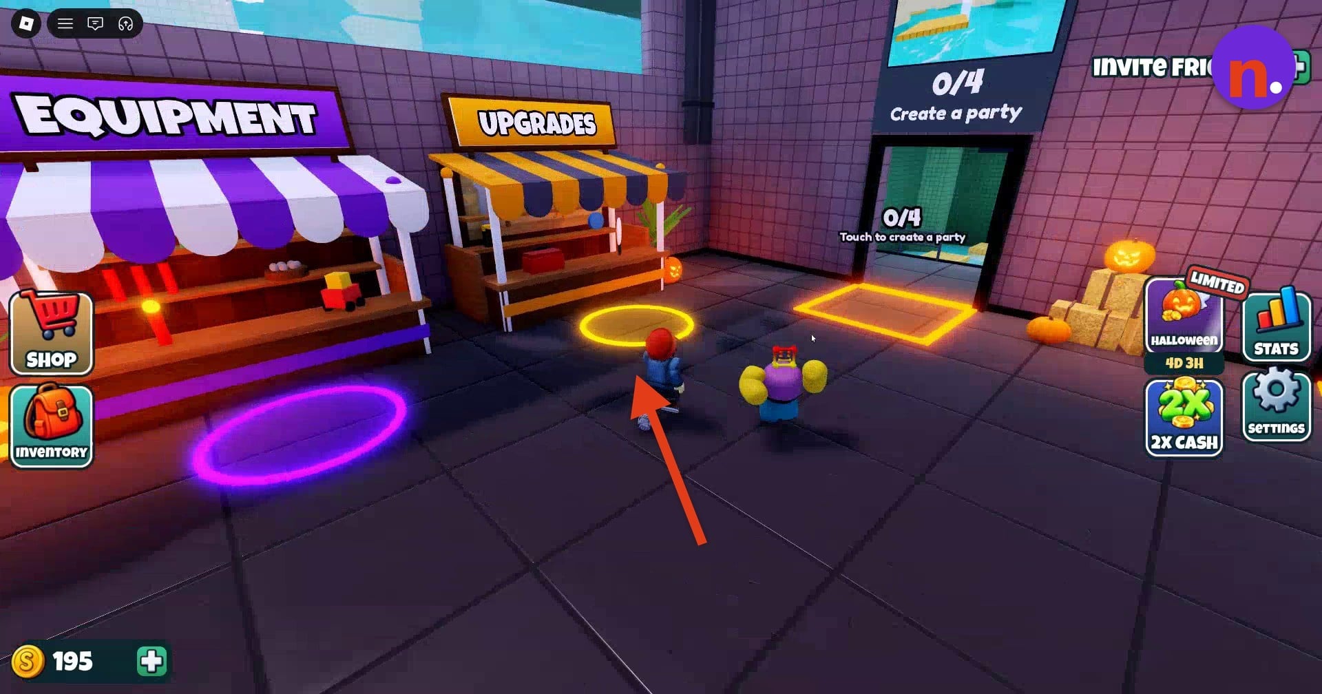 Open the Upgrades menu