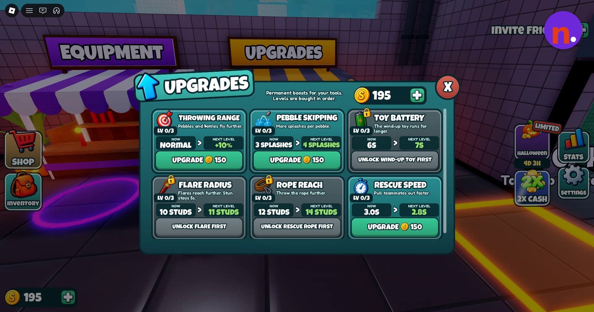 Review the upgrade categories