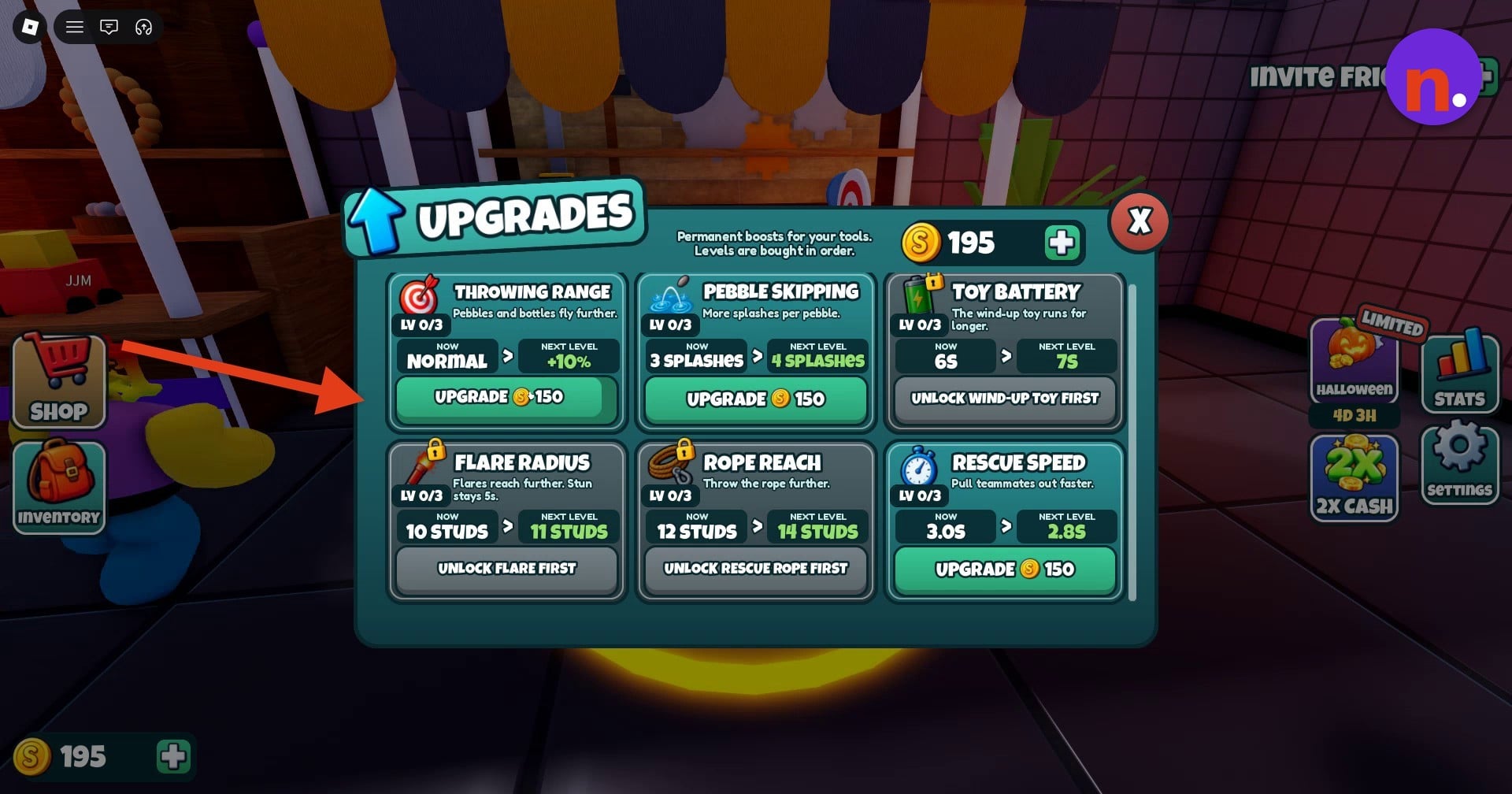 Purchase an available upgrade