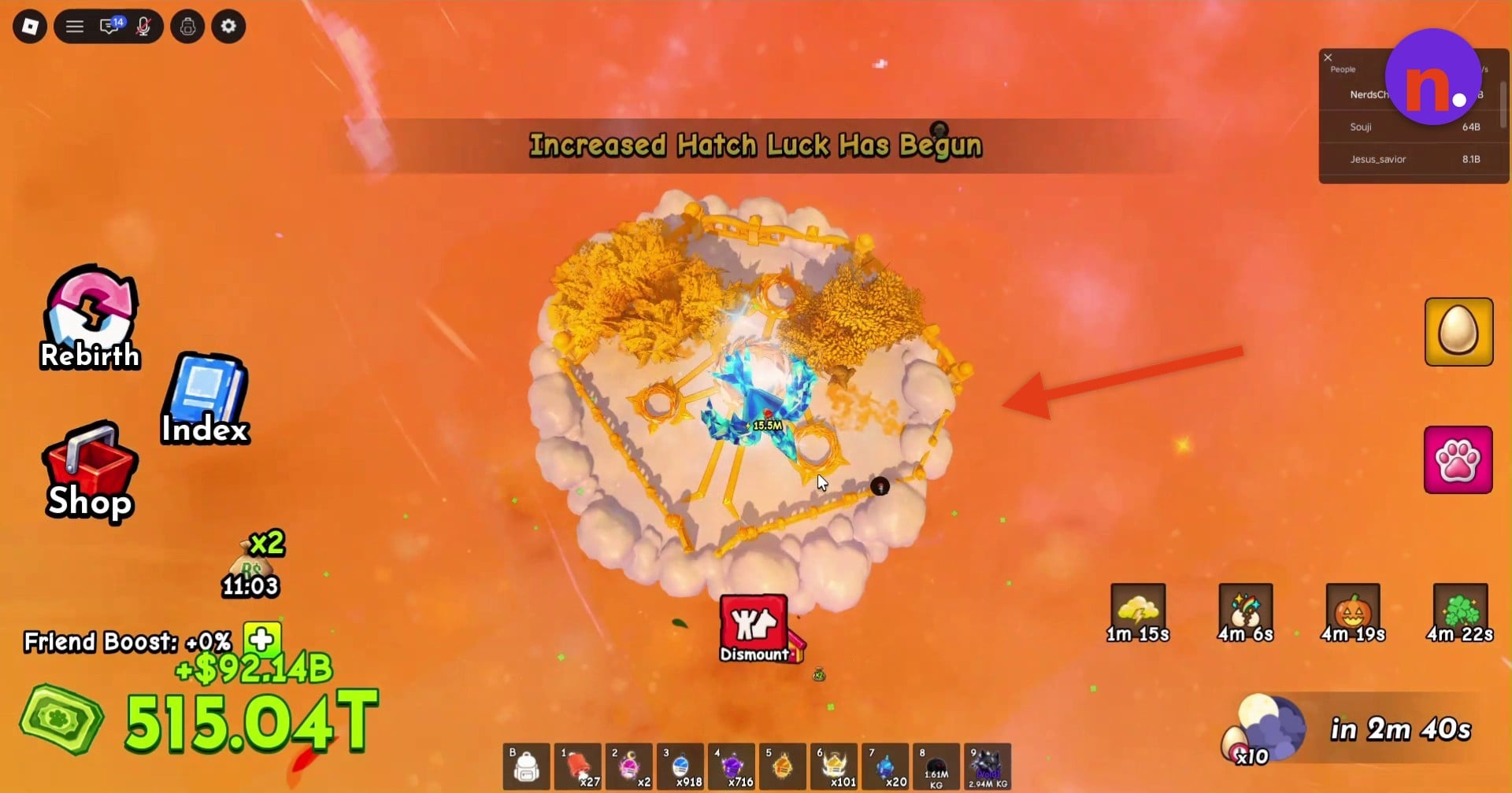 Heaven Island’s golden trees and egg nests