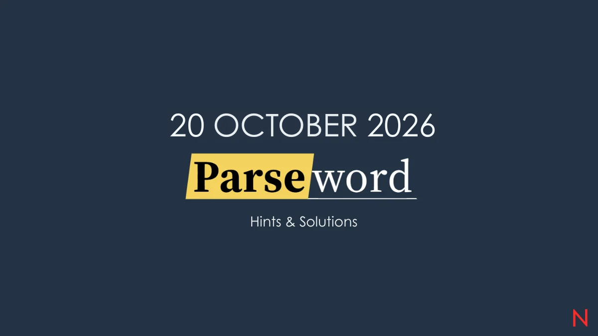 Game icon and date for Parseword #265 Hints and Answers for October 20, 2026