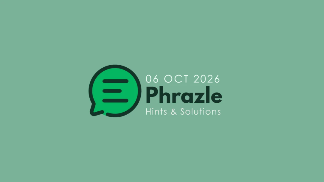 Game icon and date for Phrazle Answers Today: 6 October 2026