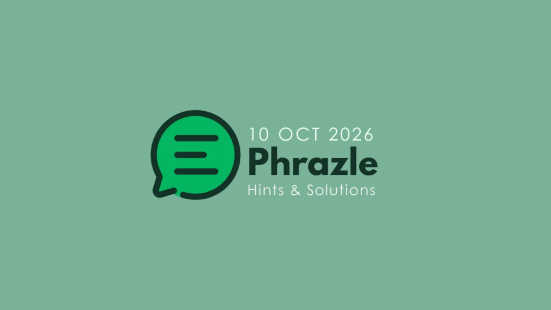 Game icon and date for Phrazle Answers Today: 10 October 2026