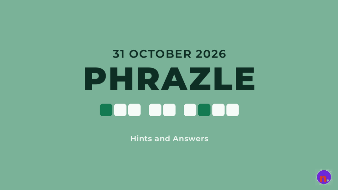 Game icon and date for Phrazle Hints and Answers for October 31, 2026