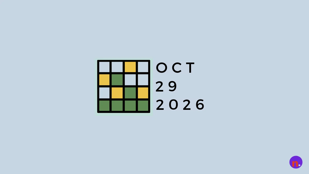 Game icon and date for Unwordle Hints and Answers for October 29, 2026