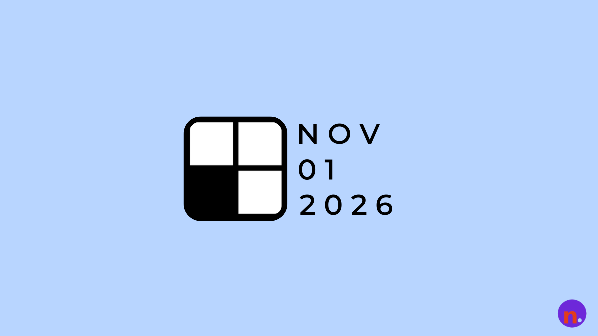 Game icon and date for NYT Mini Hints and Answers for November 1, 2026